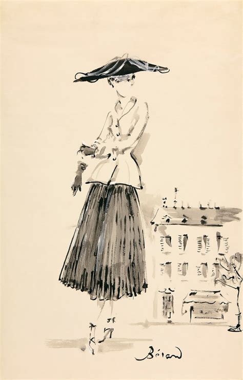 christian dior original sketches